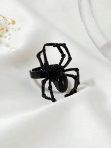 Prsten s pavouček - černý