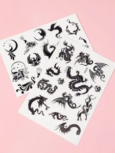 Tetování čínský drak a fénix (15)