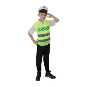 Dětský kostým - dopravní policista - M (86-D)