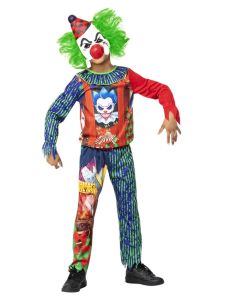 Dětský kostým - Klaun horor barevný - M (86-D)