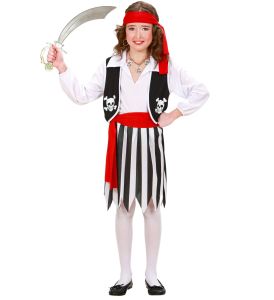 Dětský kostým pirátka - M (85-C)