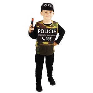 Dětský kostým - Policie  maskovací - S (86-B)