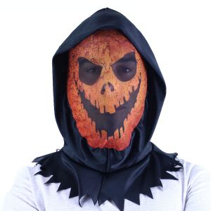Maska oranžová halloween textilní  (63)