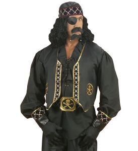 Pirátská vesta s lebkami - UNI  (103)