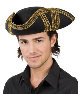 Pirátský klobouk třírohák  (19-E)