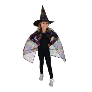 Dětský kostým čarodějnice  barevná  (57)
