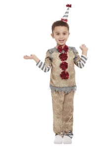 Dětský kostým klaun šedý - T2 (3-4roky) (85-E)
