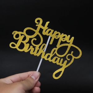 Narozeninová sada  zlatá - Happy Birthday (74)