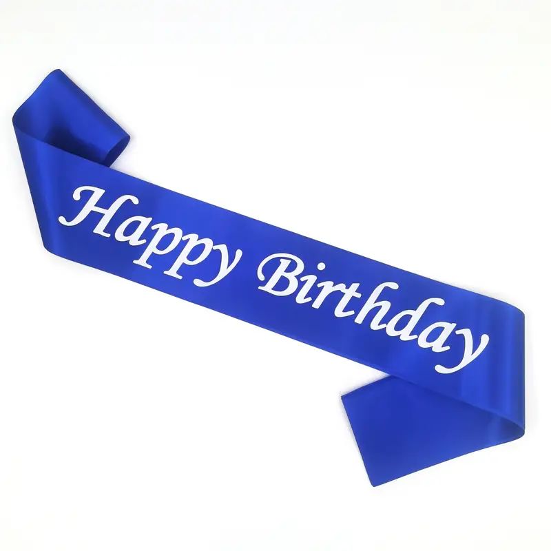 Šerpa Happy Birthday- modrá