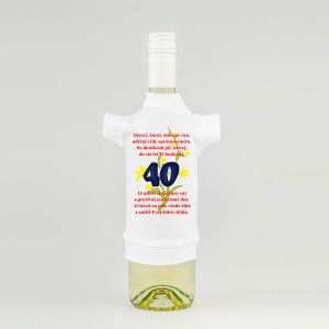 Tričko na flašku zdraví, štěstí, dobrou víru - 40 (18-H)