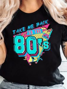 Tričko retro 80 léta Take Me  Back .. L