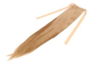 Vlasový příčesek s vlásenkou a stuhou - blond  (5)