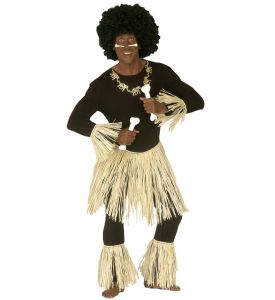 Kostým  Zulu set - travní sukně s návleky (84)