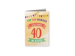 Přání k narozeninám - HIP HIP 40