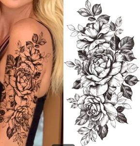 Tetování růže  velké 21x11cm  (15)