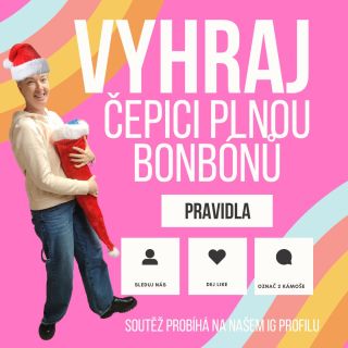 🎄🎁 **SOUTĚŽ O VÁNOČNÍ MEGA ČEPICI PLNOU BONBÓNŮ!** 🎁🎄 Chcete si osladit Vánoce? 🍬🎅 Připravili jsme pro vás soutěž, ve...