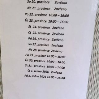 Sváteční otevírací doba v chomutovských Ptákovinách